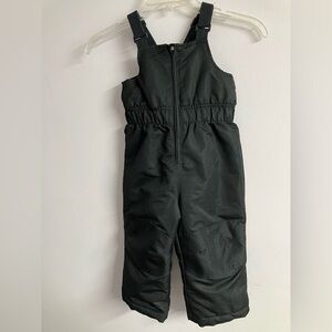 Wonder Nation Ski/Snow/Cold Weather Overall Bibs, Size 2T, Unisex, Black